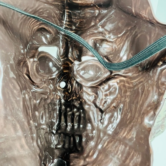 California Costume Collections Zombie Skeleton Bloody Horror Face Mask Vinyl - Picture 6 of 6